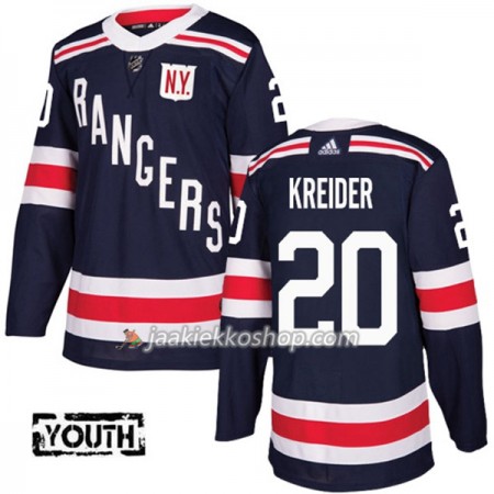 Lapsille NHL New York Rangers Pelipaita Chris Kreider 20 Adidas 2017-2018 Tummansininen 2018 Winter Classic Authentic